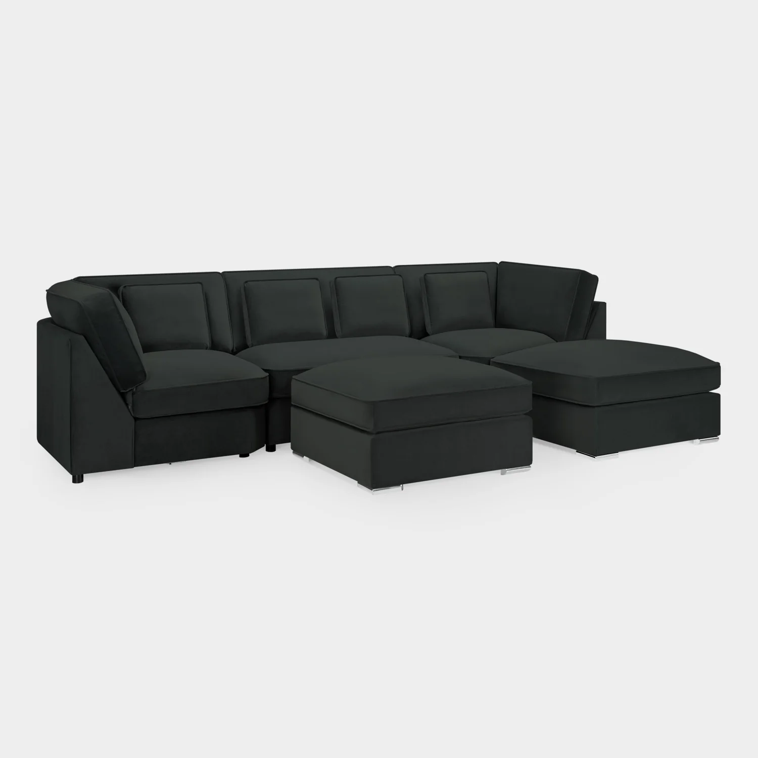 Belgravia Sofa Slate U Shape Corner - Image 4