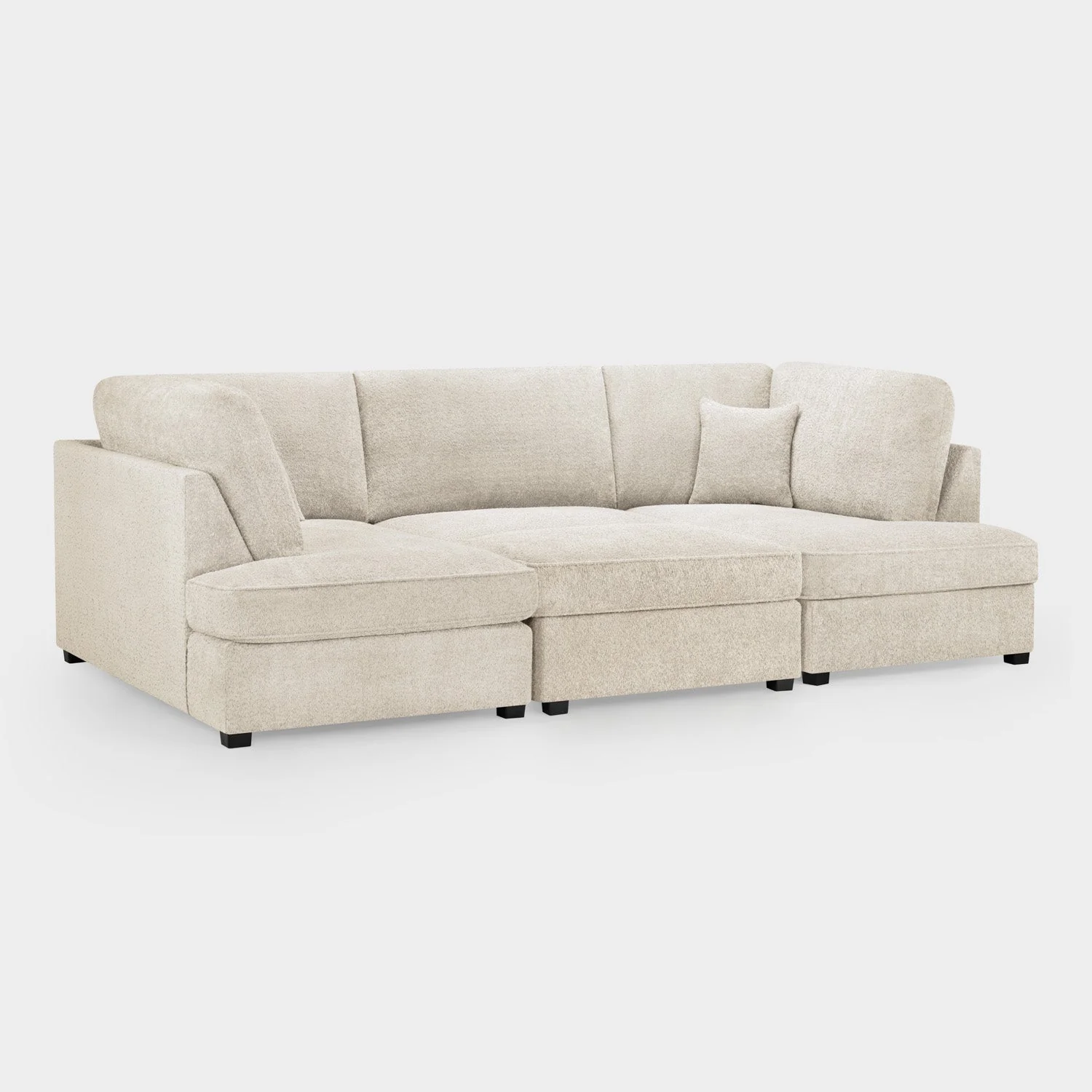 Carnaby Sofa Boucle Beige U Shape Corner - Image 4
