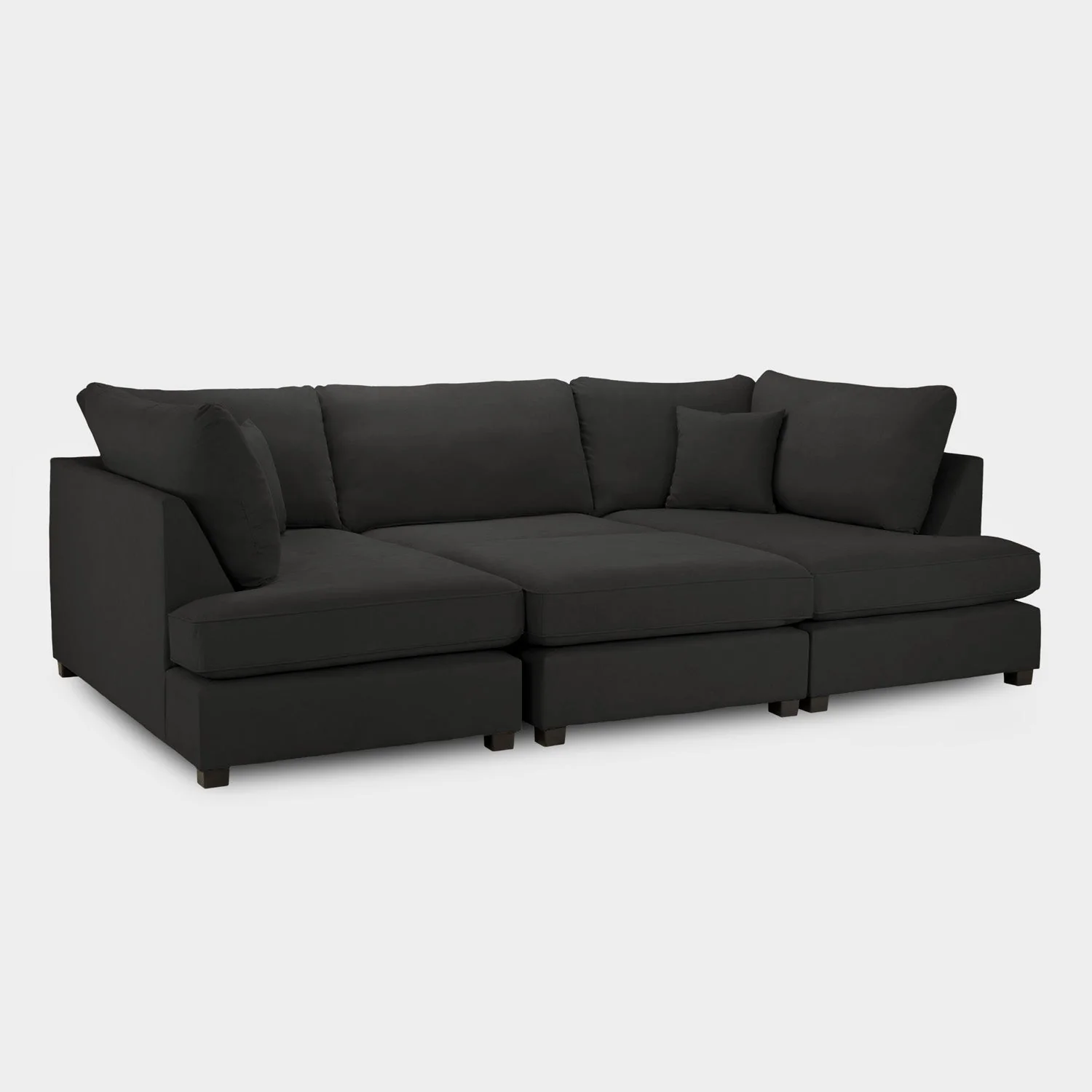 Carnaby Sofa Black U Shape Corner - Image 4