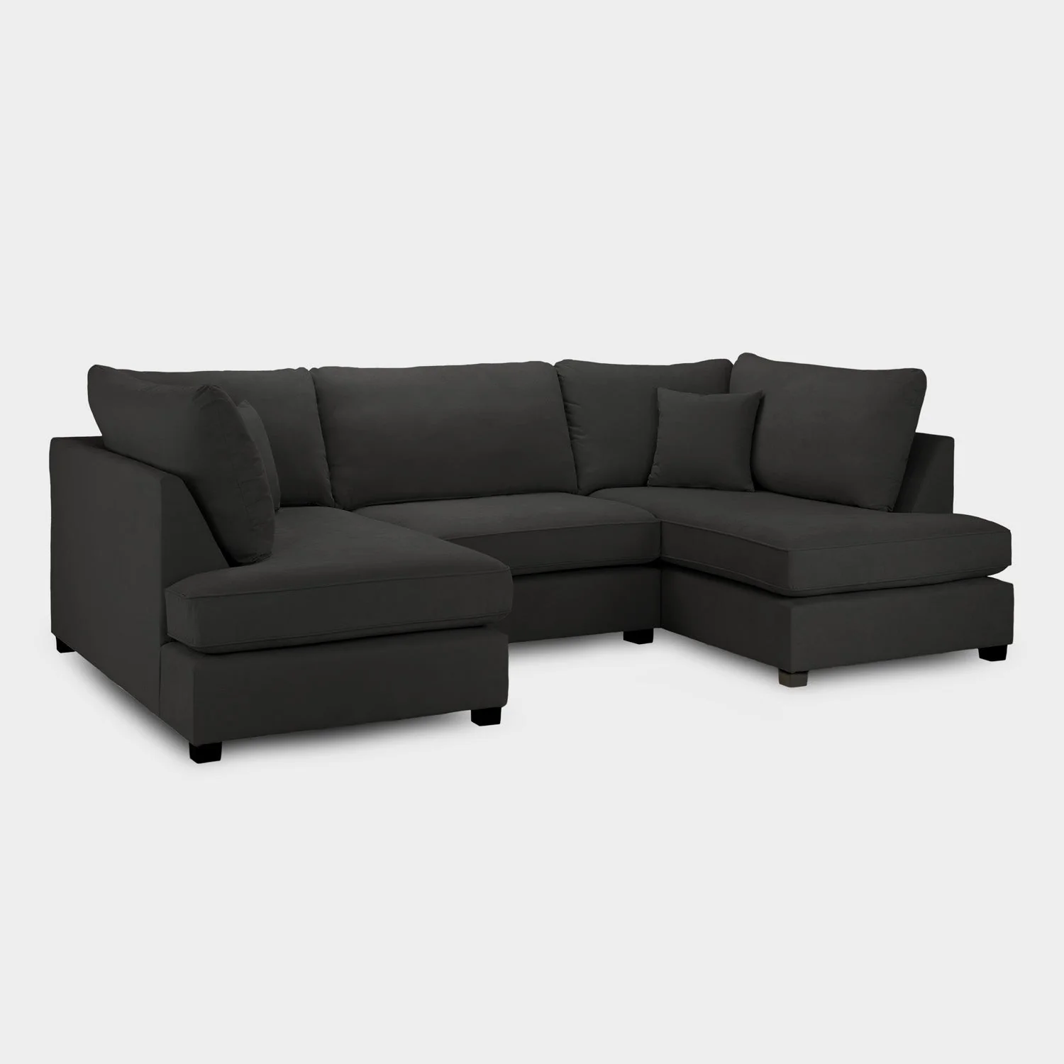 Carnaby Sofa Black U Shape Corner - Image 5