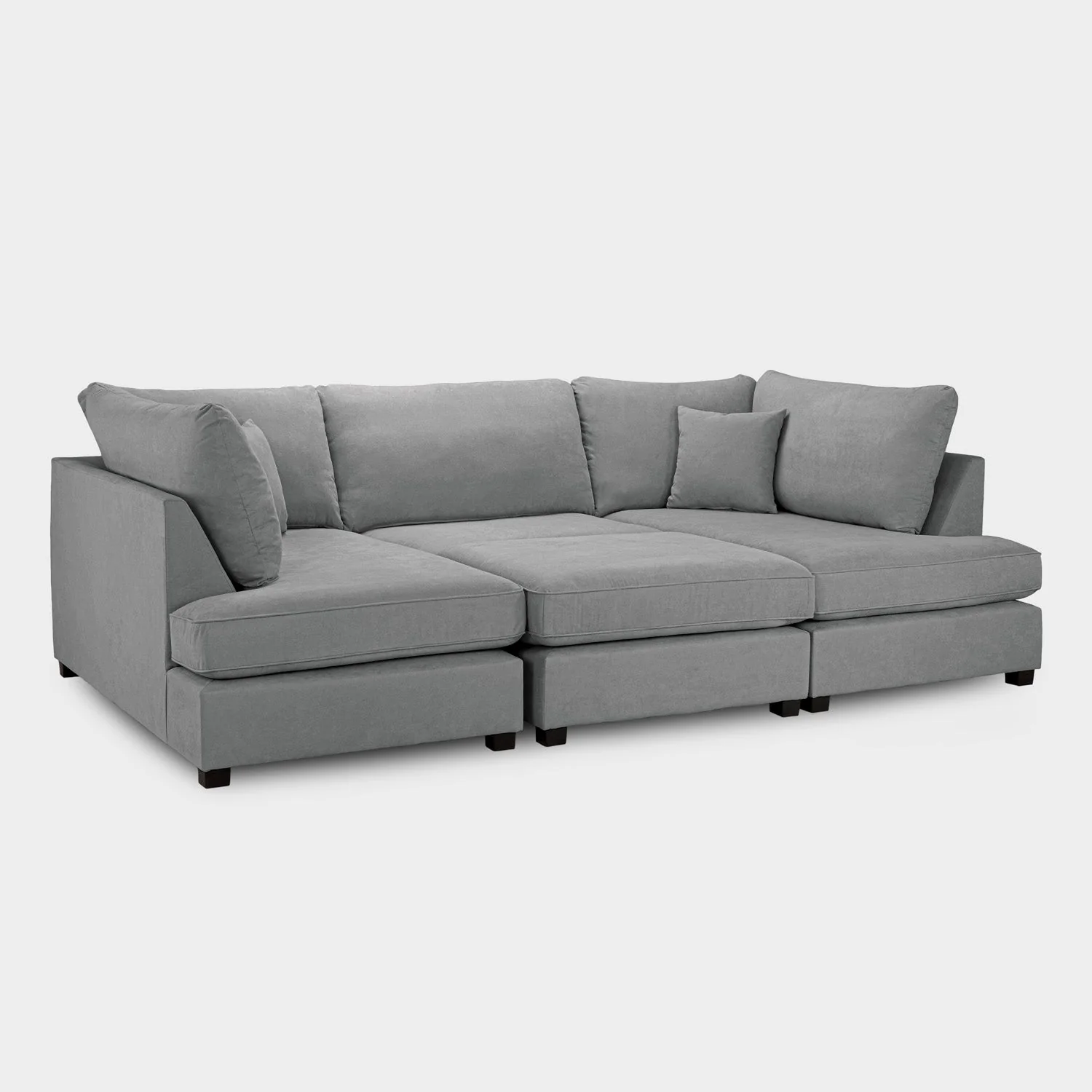 Carnaby Sofa Grey U Shape Corner - Image 4