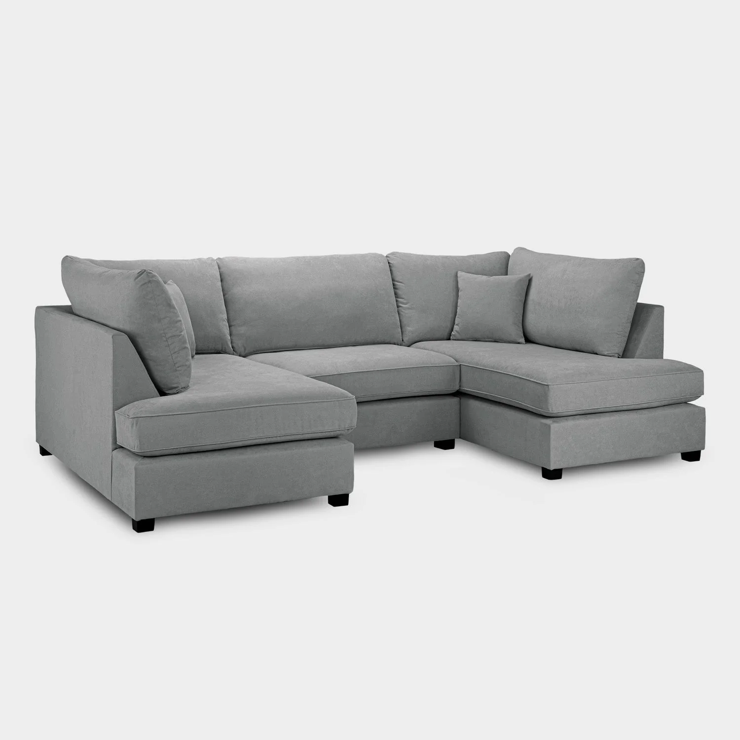 Carnaby Sofa Grey U Shape Corner - Image 5