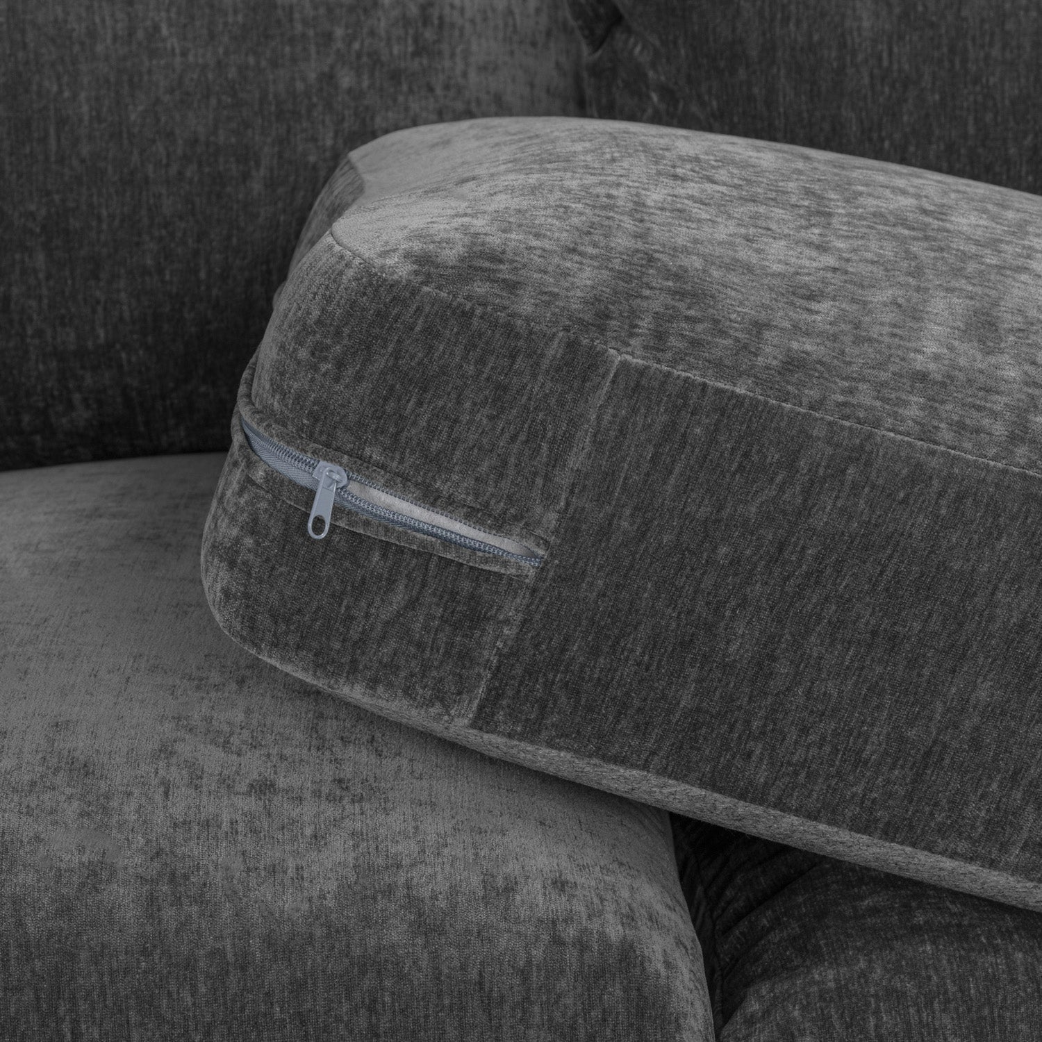 Colbee Sofa Grey Large Corner - Image 6