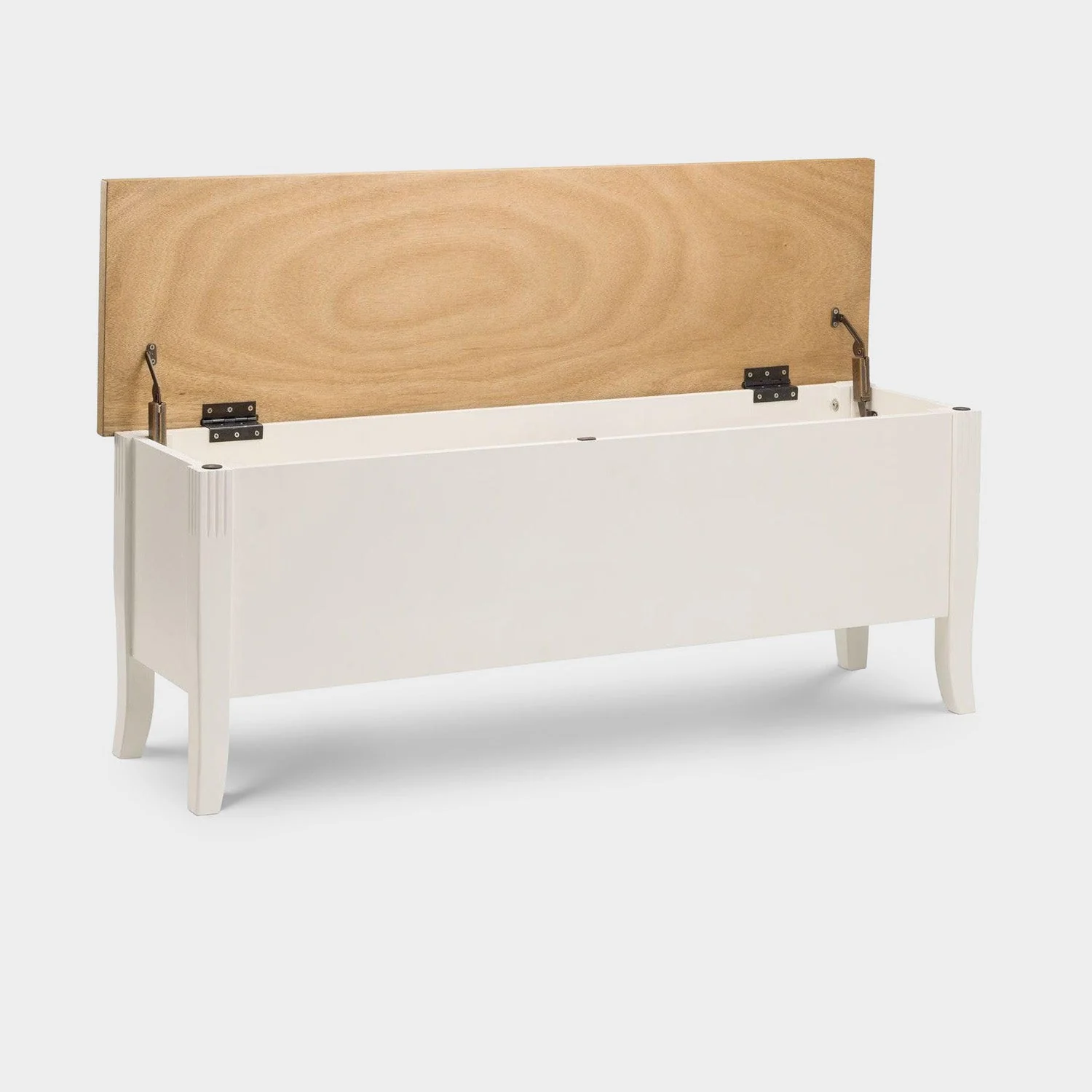 Dara Storage Bench Ivory/Oak - Image 6