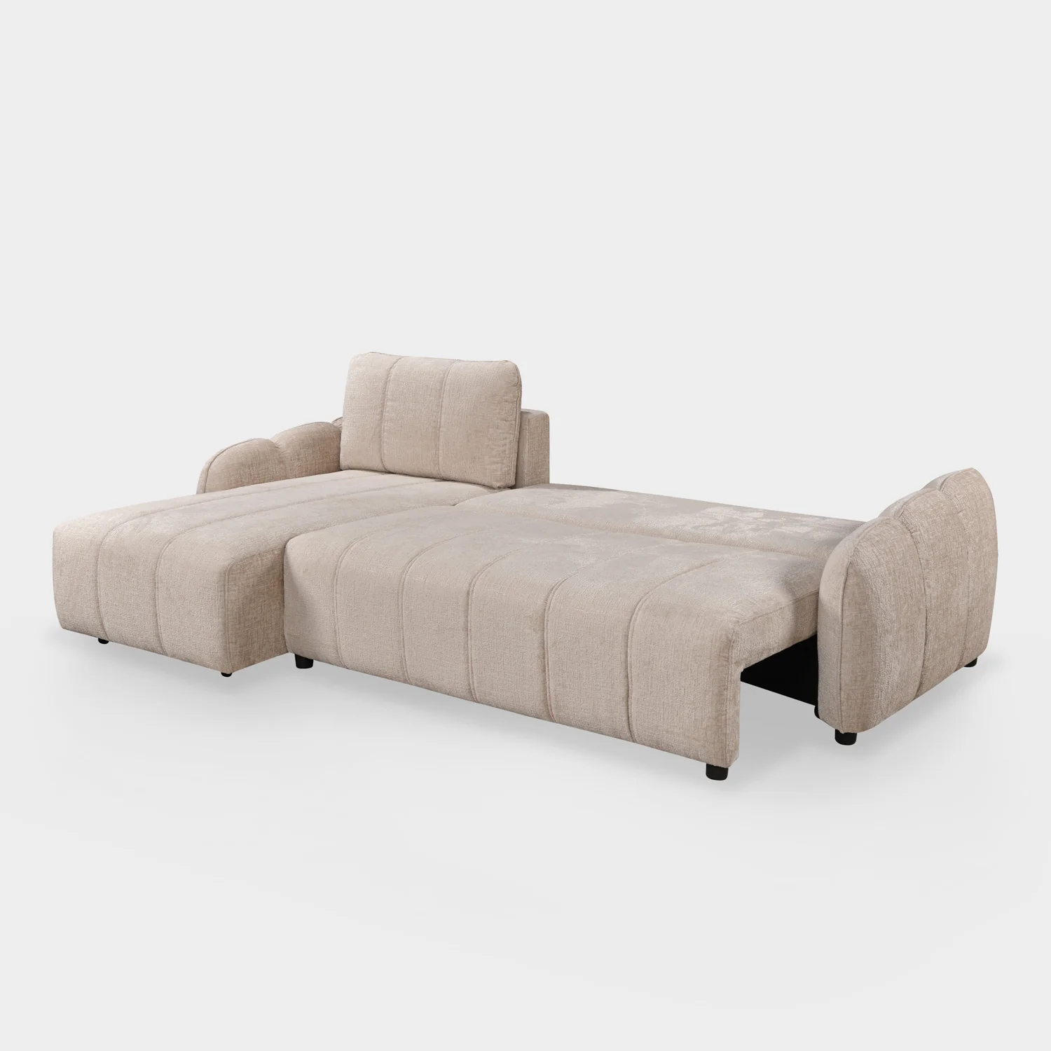Evara Sofa Bed Universal Corner Beige - Image 6
