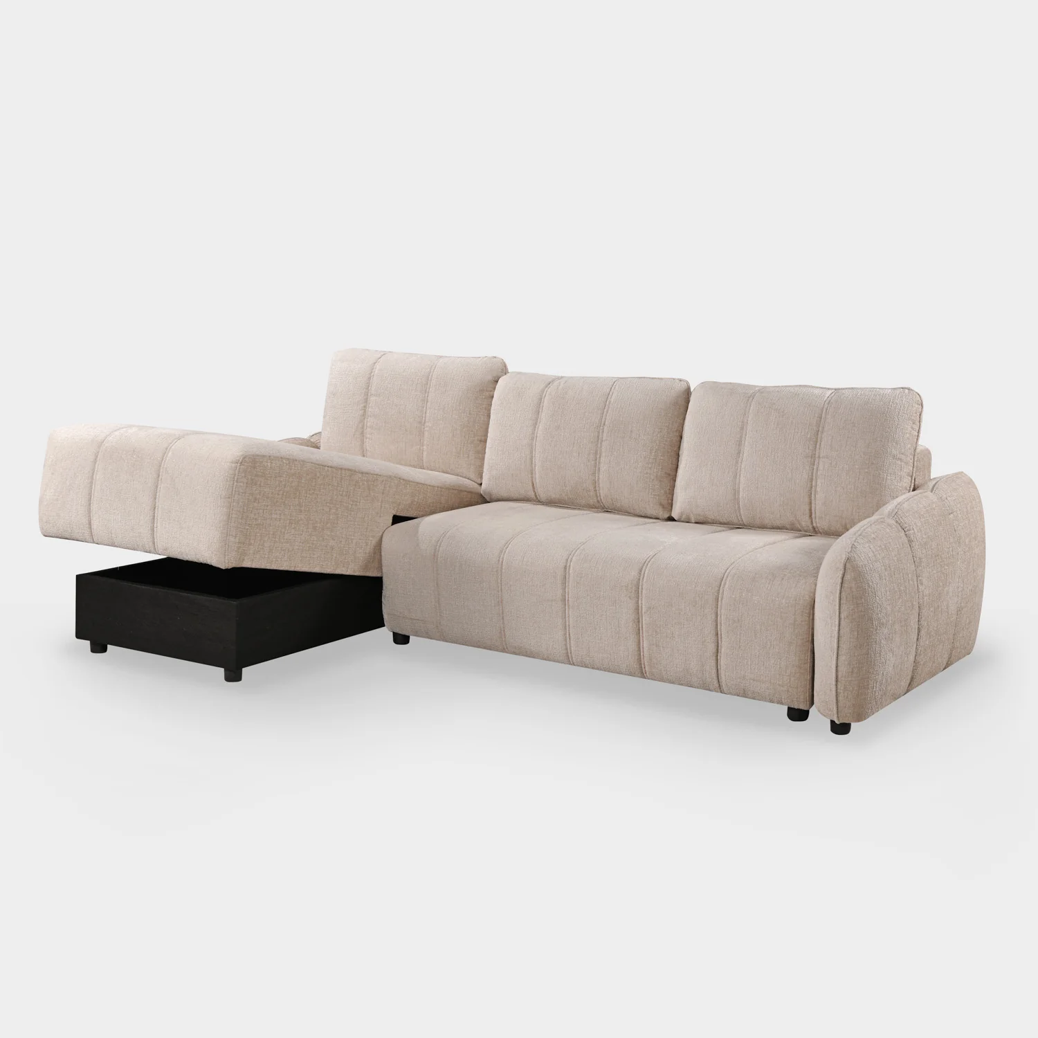 Evara Sofa Bed Universal Corner Beige - Image 7