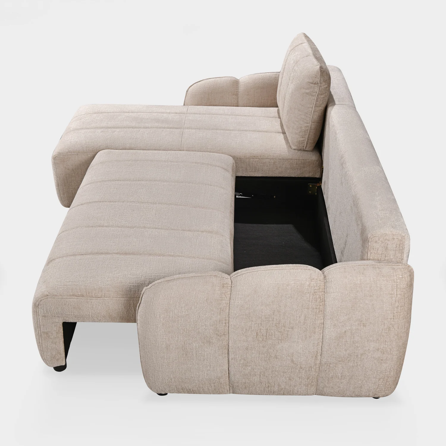 Evara Sofa Bed Universal Corner Beige - Image 8