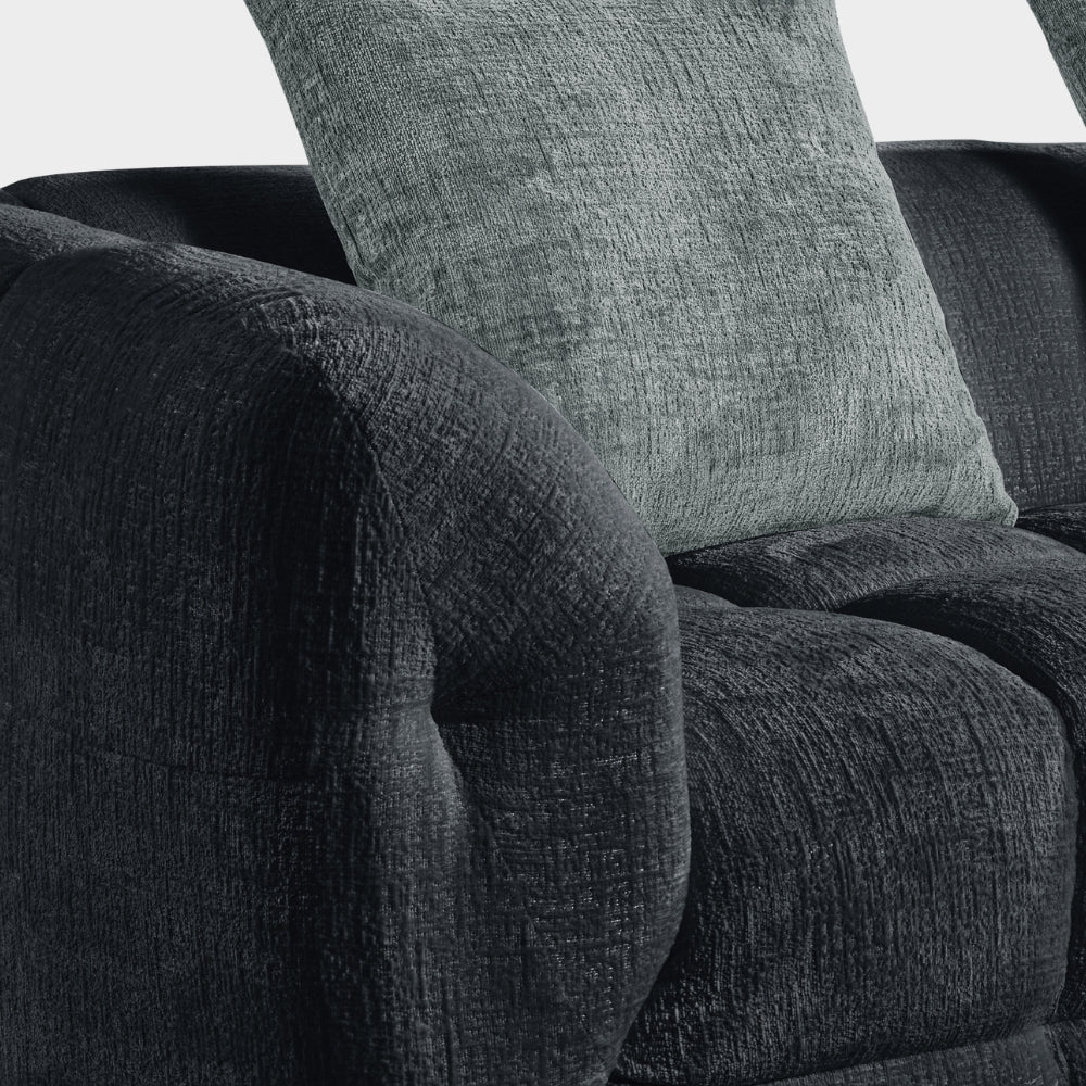 Genoa Sofa Charcoal Right Hand Corner - Image 4