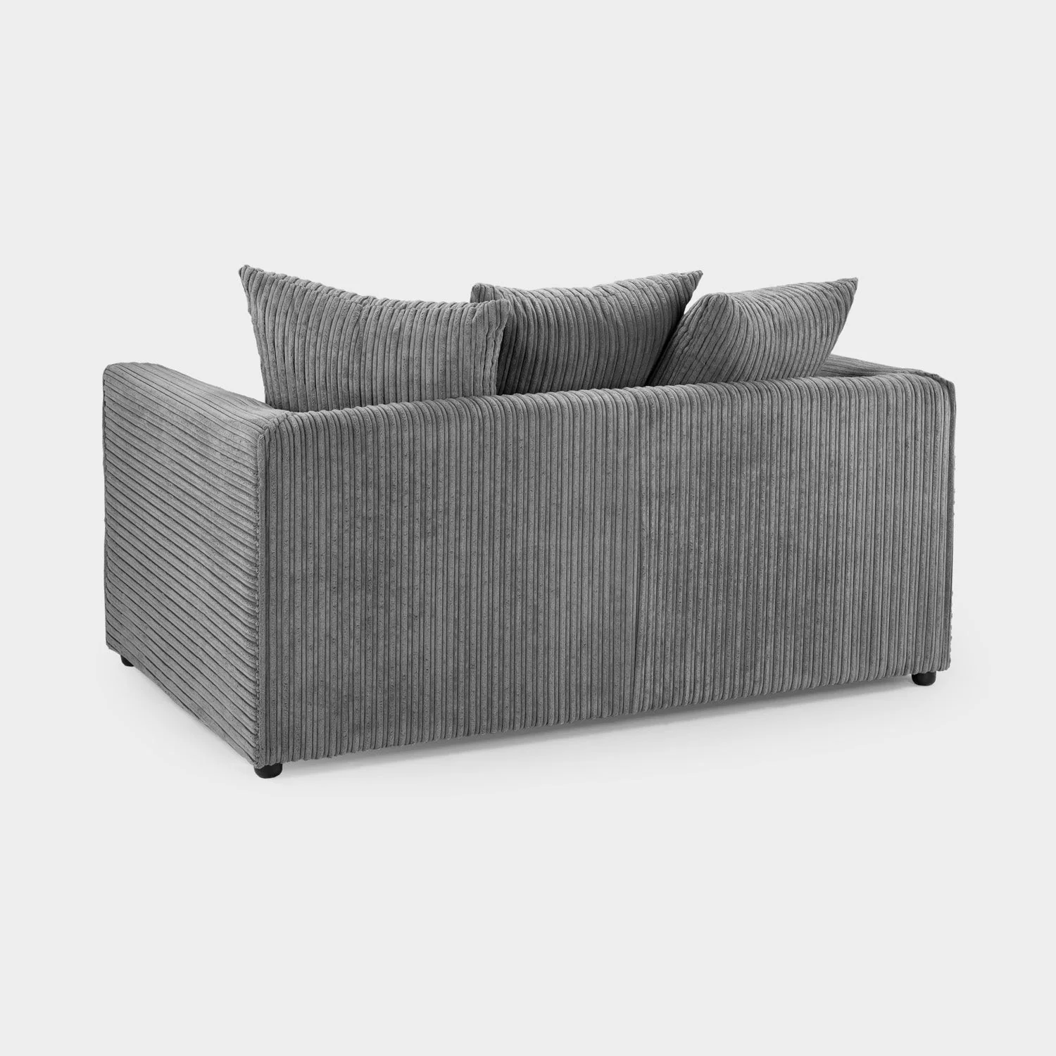 Harley Jumbo Sofa Grey 2 Seater - Image 3