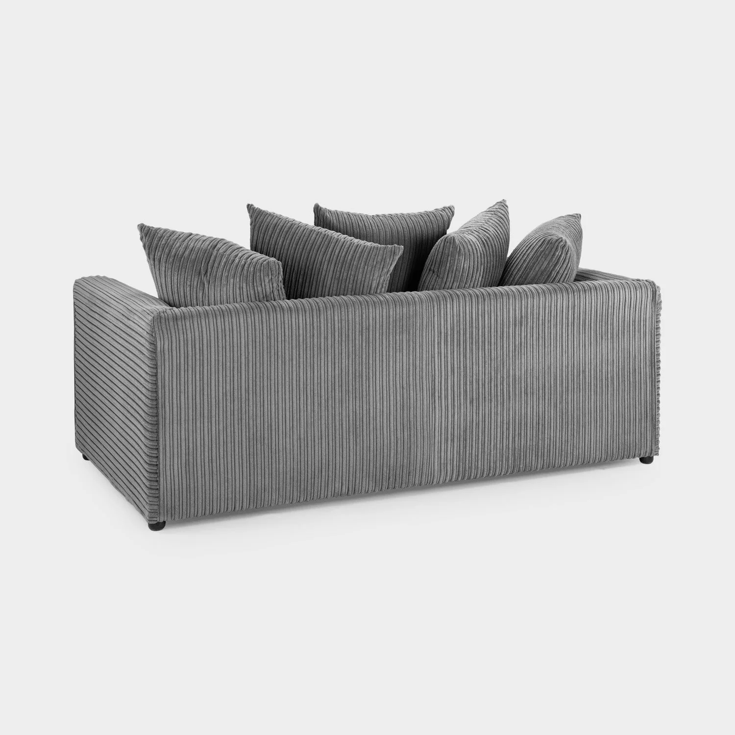 Harley Jumbo Sofa Grey 3 Seater - Image 3
