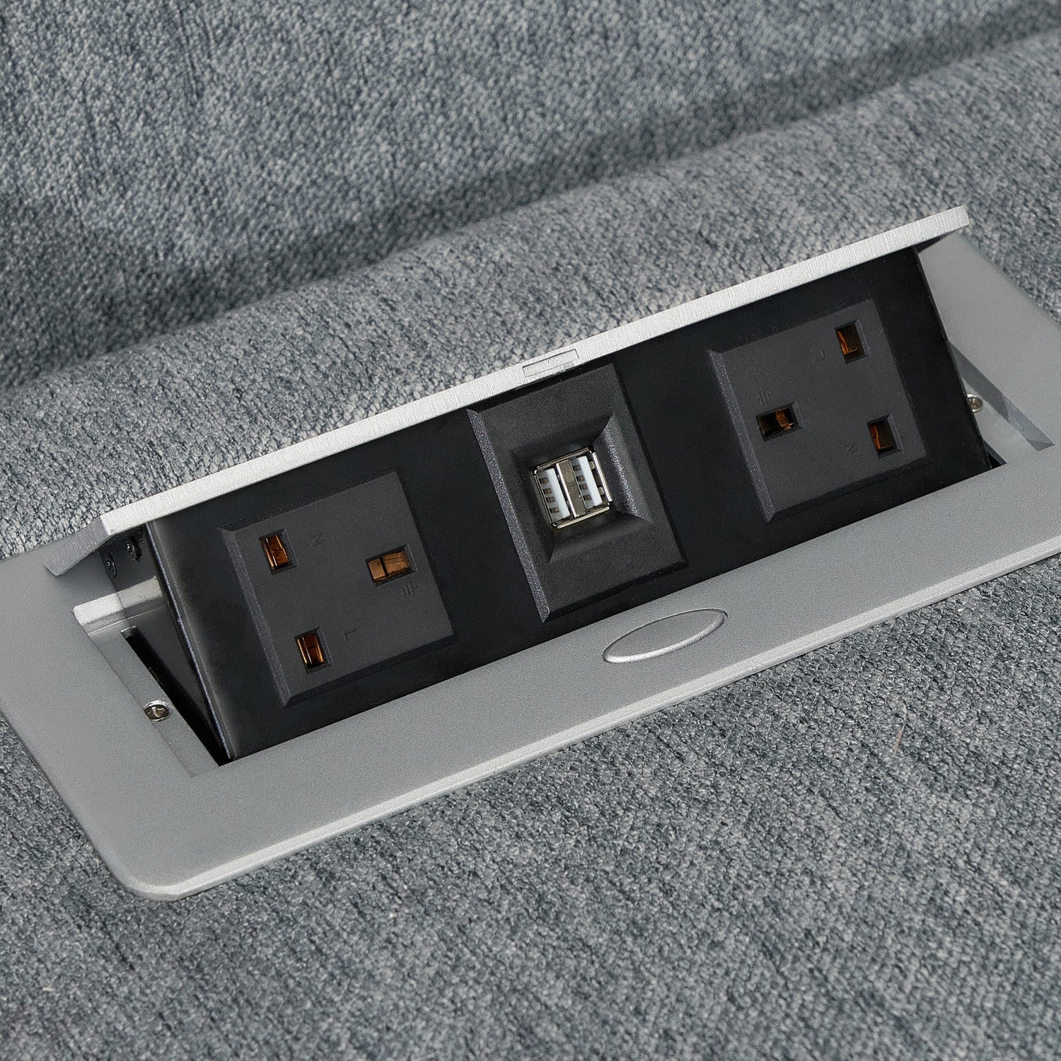 Linden Recliner Sofa Grey Large Corner - Image 6