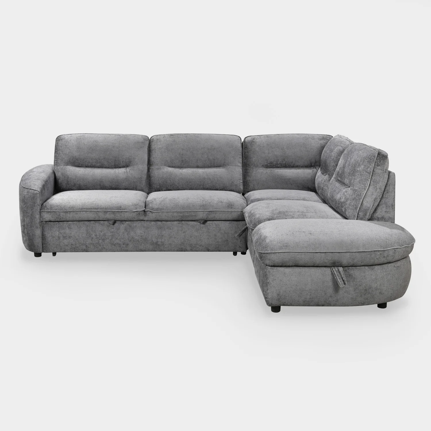 Mirella Sofa Bed Right Hand Facing Corner Dark Grey - Image 4
