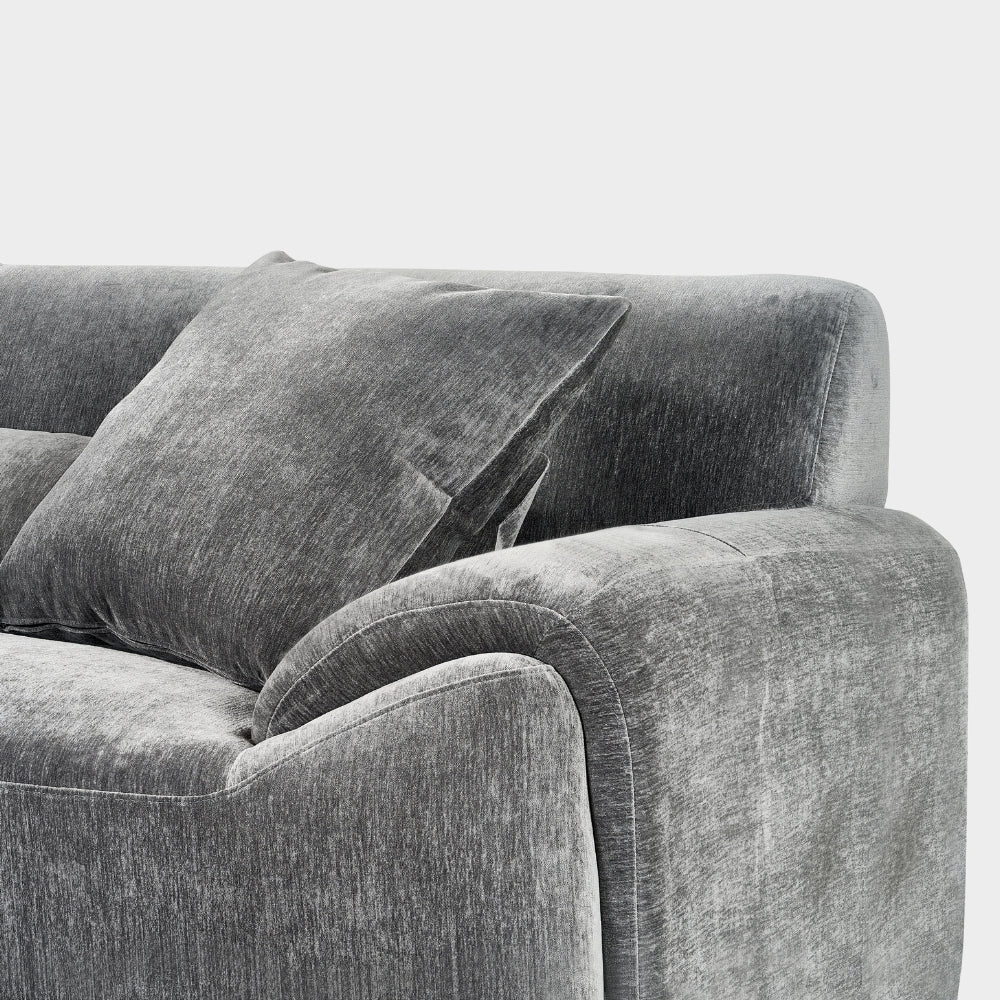 Modena Sofa Charcoal Right Hand Corner - Image 4