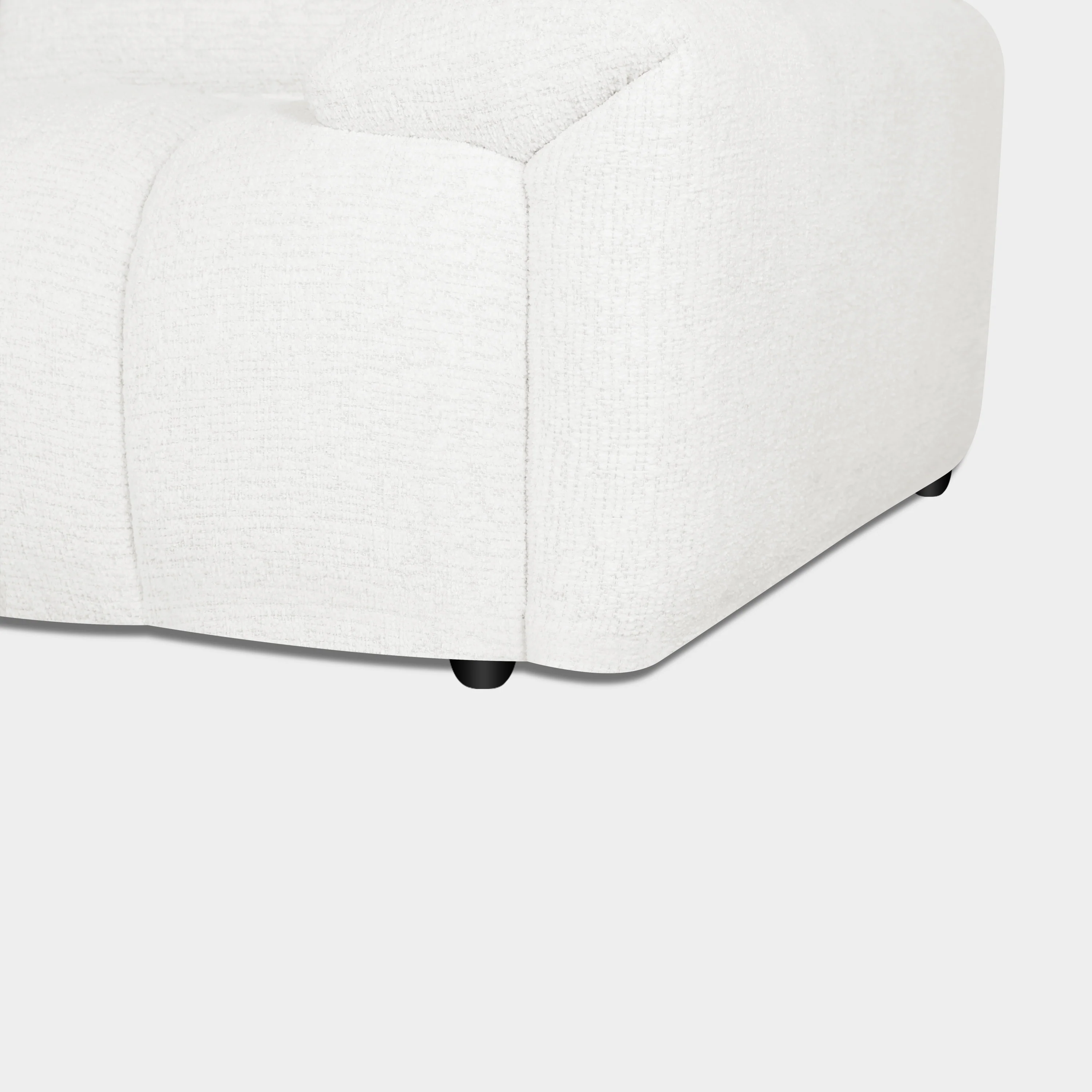 Poppy Sofa Cream Right Hand Facing Corner - Image 6