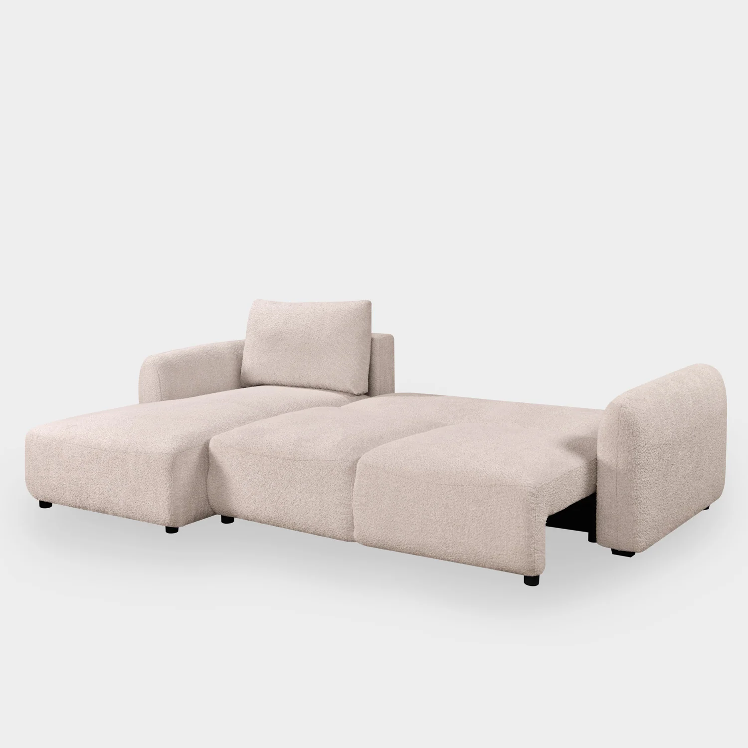 Sage Sofa Bed Left Hand Facing Corner Beige - Image 6