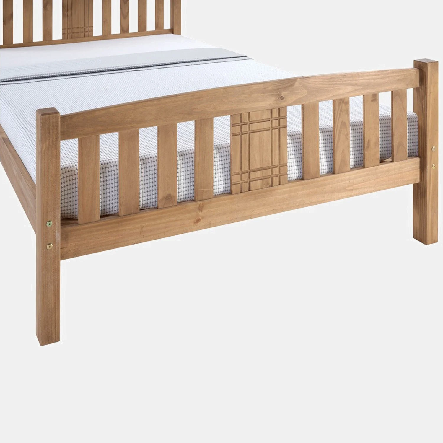 Sedna Bed Frame Double Pine - Image 3