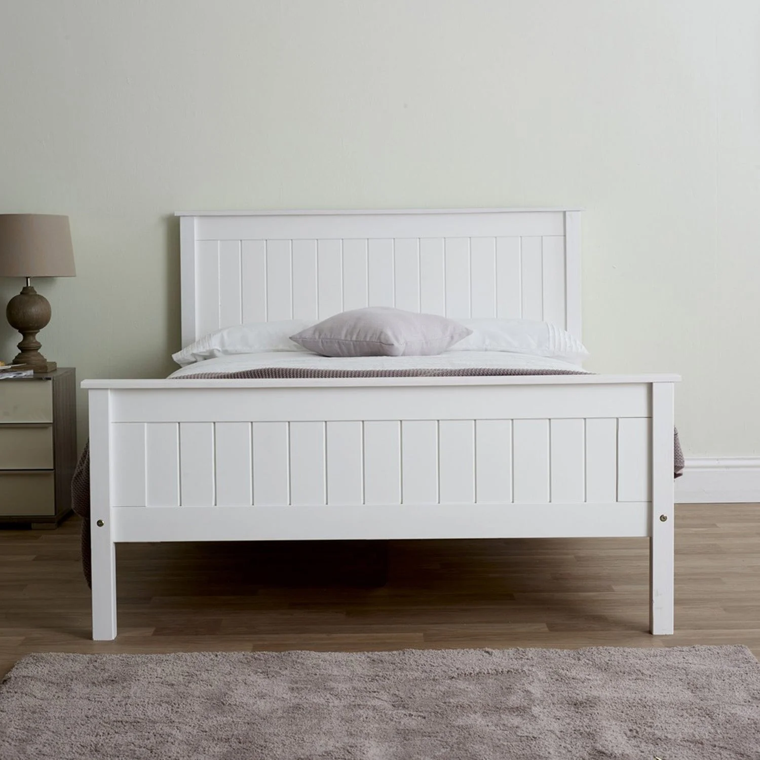 Taurus Bed Frame Single White - Image 4