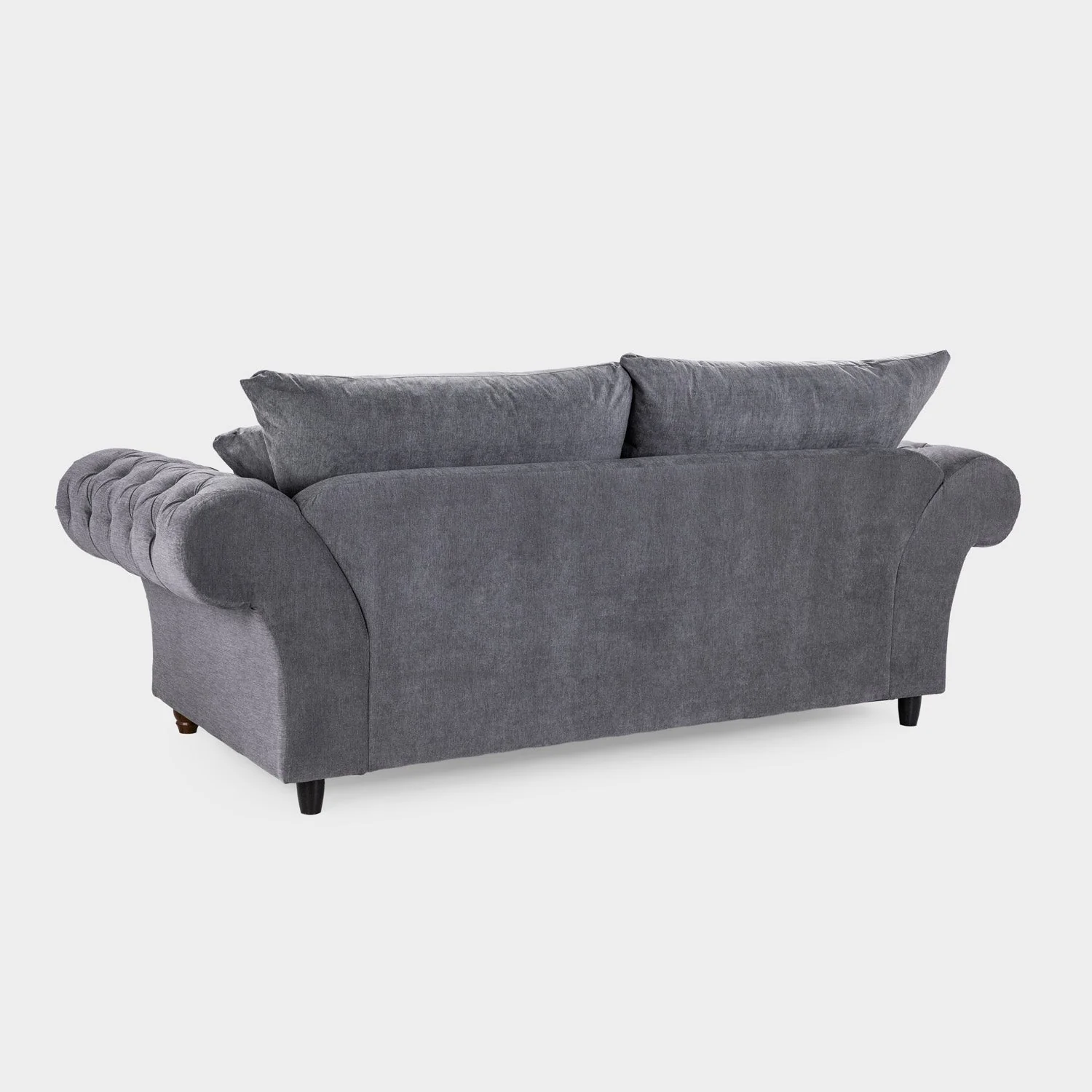 Windsor Fullback Sofa Grey 3 Seater - Image 3