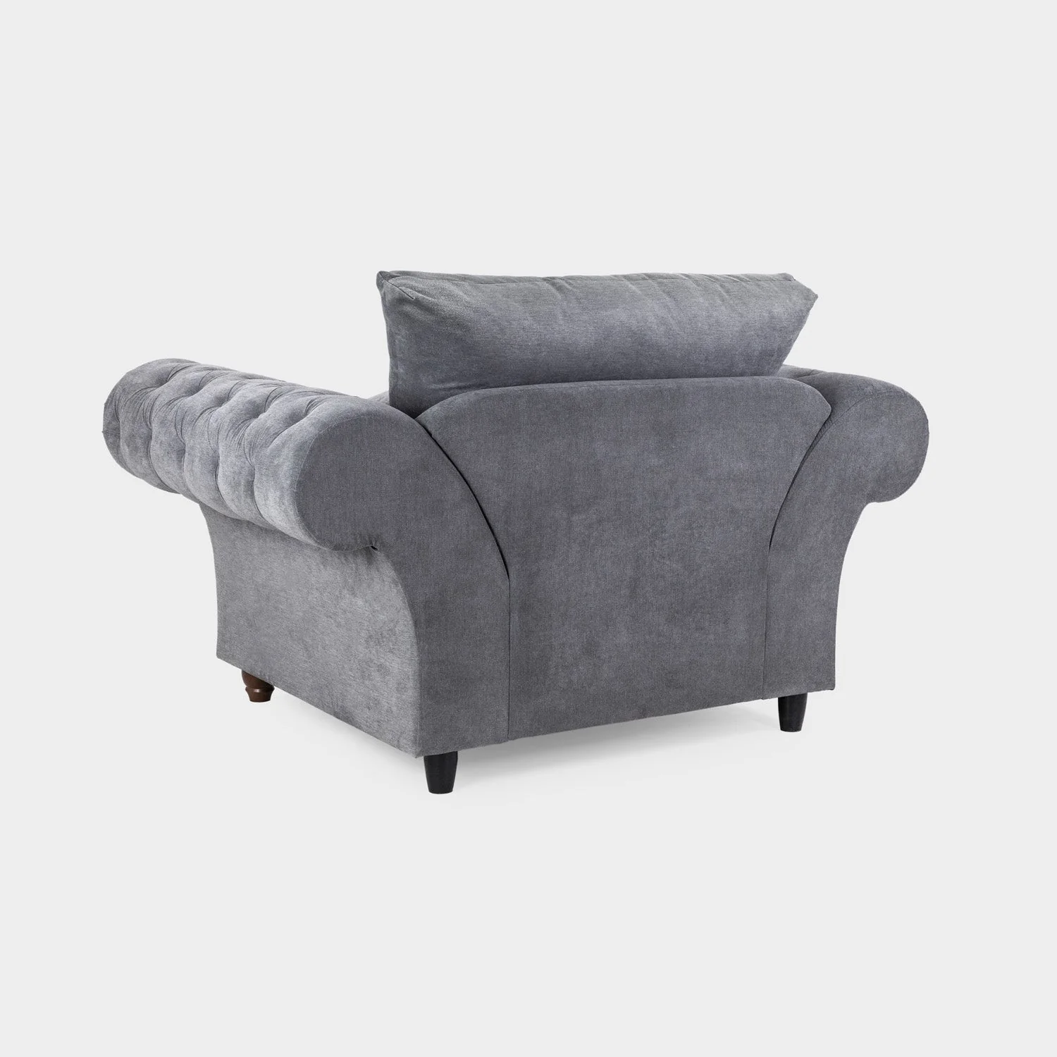 Windsor Fullback Sofa Grey Armchair - Image 3